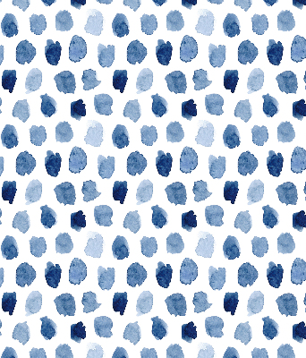 Blackout roller blind Blue painted spots