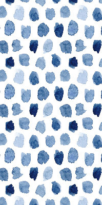 Blackout roller blind Blue painted spots
