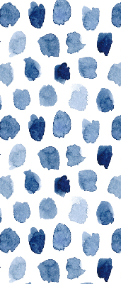 Blackout roller blind Blue painted spots