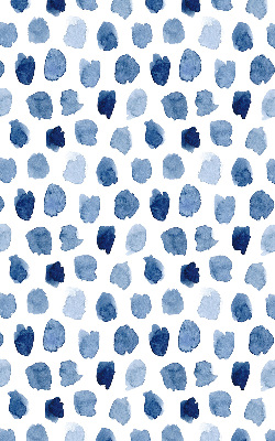Blackout roller blind Blue painted spots