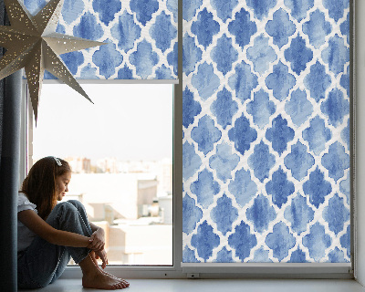Blackout roller blind for window Painted pattern