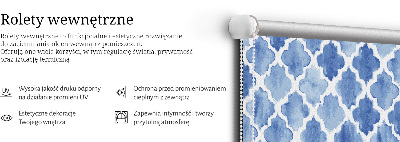 Blackout roller blind for window Painted pattern