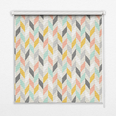 Blackout roller blind Colorful herringbone