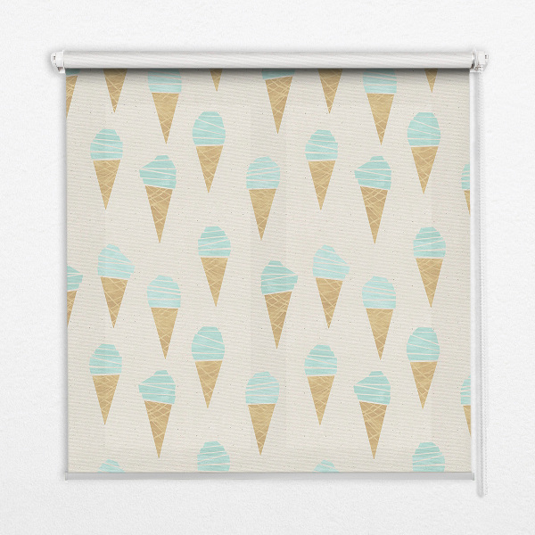 Blackout roller blind Ice cream in a cone