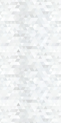 Blackout roller blind for window Gray triangle pattern