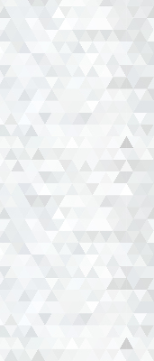 Blackout roller blind for window Gray triangle pattern
