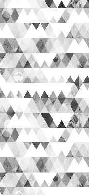 Blackout roller blind Gray triangle pattern