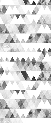 Blackout roller blind Gray triangle pattern