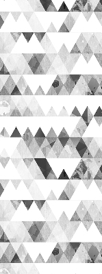 Blackout roller blind Gray triangle pattern
