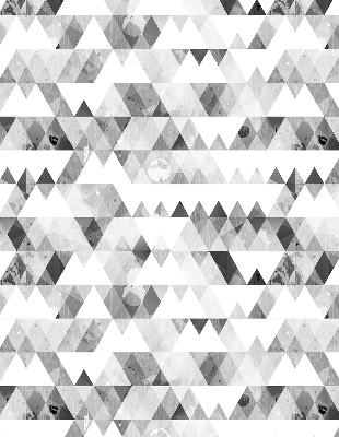 Blackout roller blind Gray triangle pattern