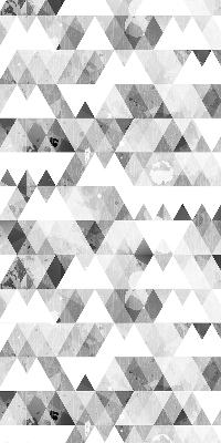 Blackout roller blind Gray triangle pattern