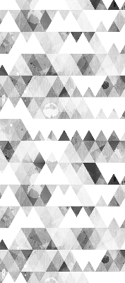 Blackout roller blind Gray triangle pattern
