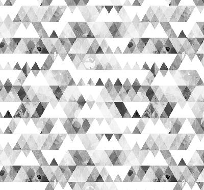 Blackout roller blind Gray triangle pattern