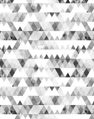 Blackout roller blind Gray triangle pattern