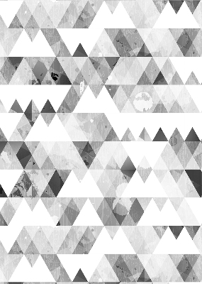 Blackout roller blind Gray triangle pattern