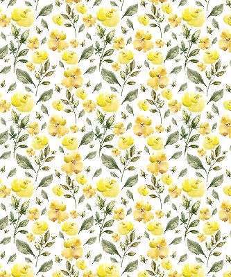 Blackout roller blind Yellow flowers