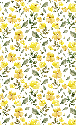 Blackout roller blind Yellow flowers