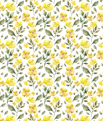 Blackout roller blind Yellow flowers