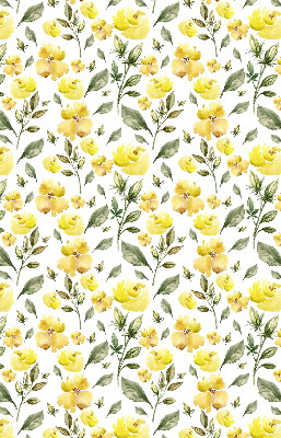 Blackout roller blind Yellow flowers
