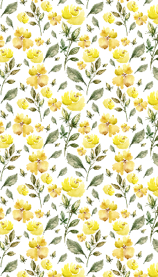 Blackout roller blind Yellow flowers