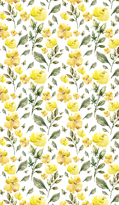 Blackout roller blind Yellow flowers