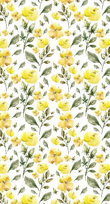 Blackout roller blind Yellow flowers