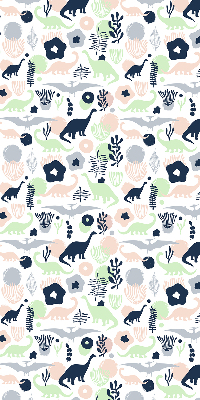 Blackout roller blind for window Colorful dinosaurs