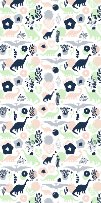 Blackout roller blind for window Colorful dinosaurs