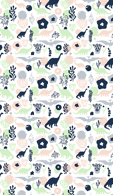 Blackout roller blind for window Colorful dinosaurs