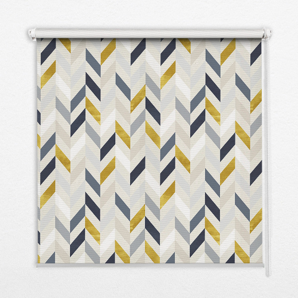 Blackout roller blind Colorful herringbone