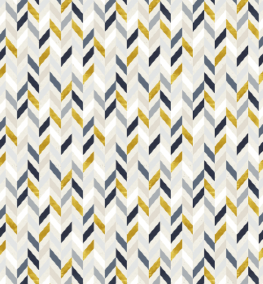 Blackout roller blind in colorful herringbone pattern