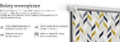 Blackout roller blind Colorful herringbone
