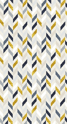 Blackout roller blind in colorful herringbone pattern