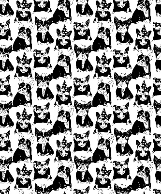 Blackout roller blind for window Drawn dogs