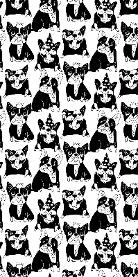Blackout roller blind for window Drawn dogs