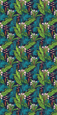 Blackout roller blind Exotic plants