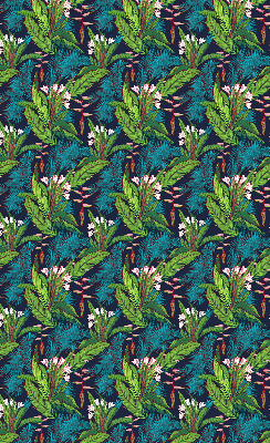 Blackout roller blind Exotic plants