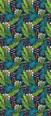 Blackout roller blind Exotic plants