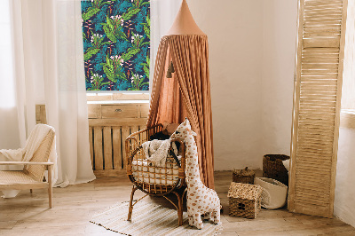 Blackout roller blind Exotic plants