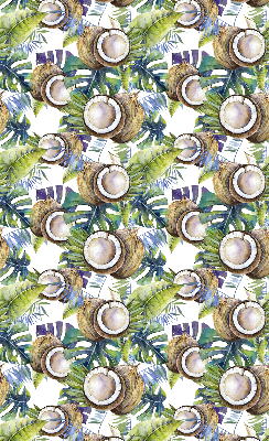 Blackout roller blind for window Coconuts and their leaves