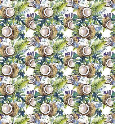 Blackout roller blind for window Coconuts and their leaves