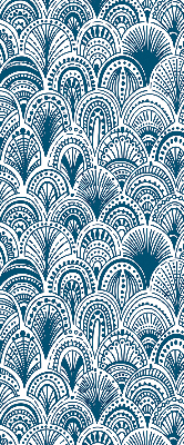 Blackout roller blind Blue pattern