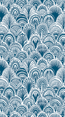 Blackout roller blind Blue pattern