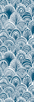 Blackout roller blind Blue pattern