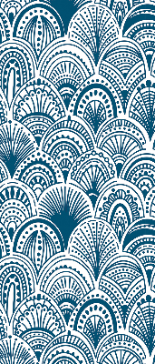 Blackout roller blind Blue pattern