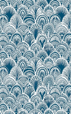 Blackout roller blind Blue pattern