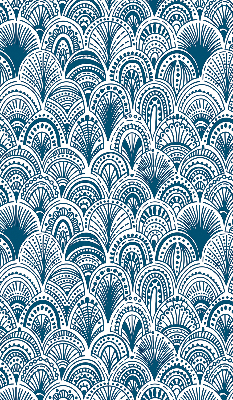 Blackout roller blind Blue pattern
