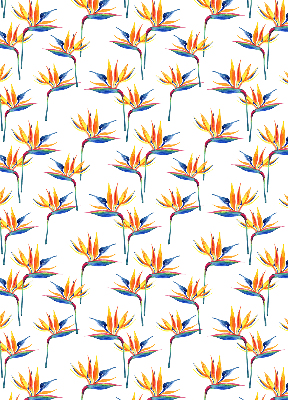 Fabric roller blind for window Colorful leaves