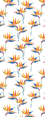 Fabric roller blind for window Colorful leaves
