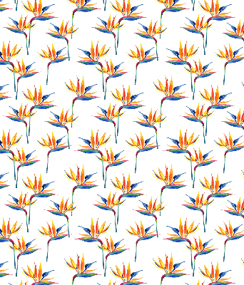 Fabric roller blind for window Colorful leaves